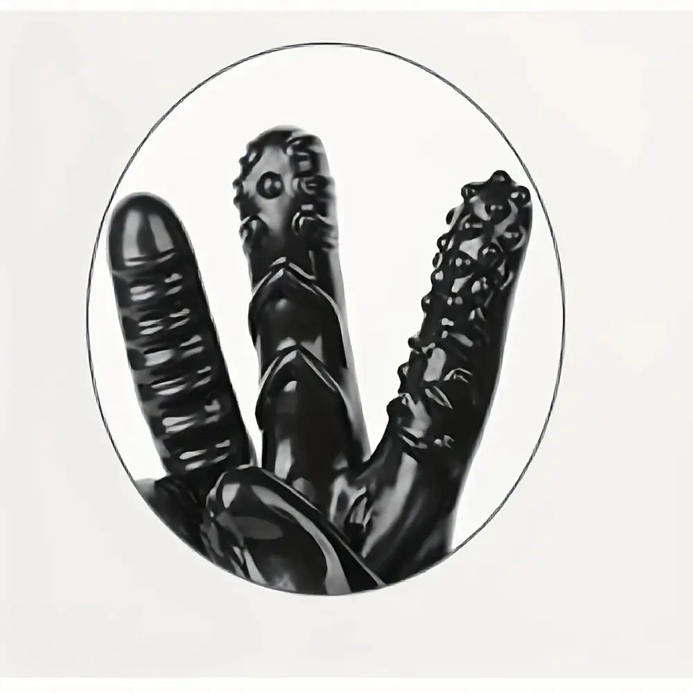 Spiked silicone massage glove, photo 3