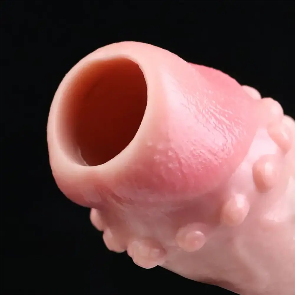 Flesh tone silicone penis sleeve, photo 11