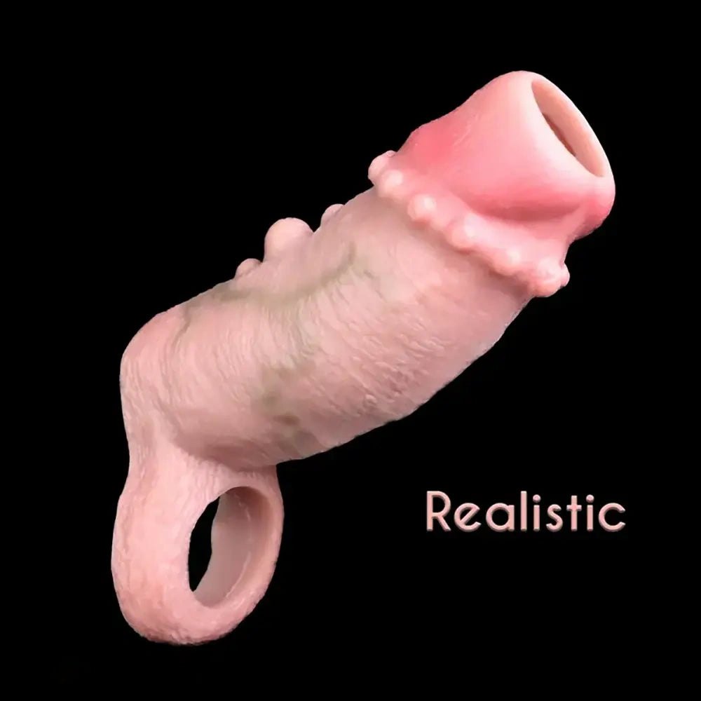 Flesh tone silicone penis sleeve, photo 4