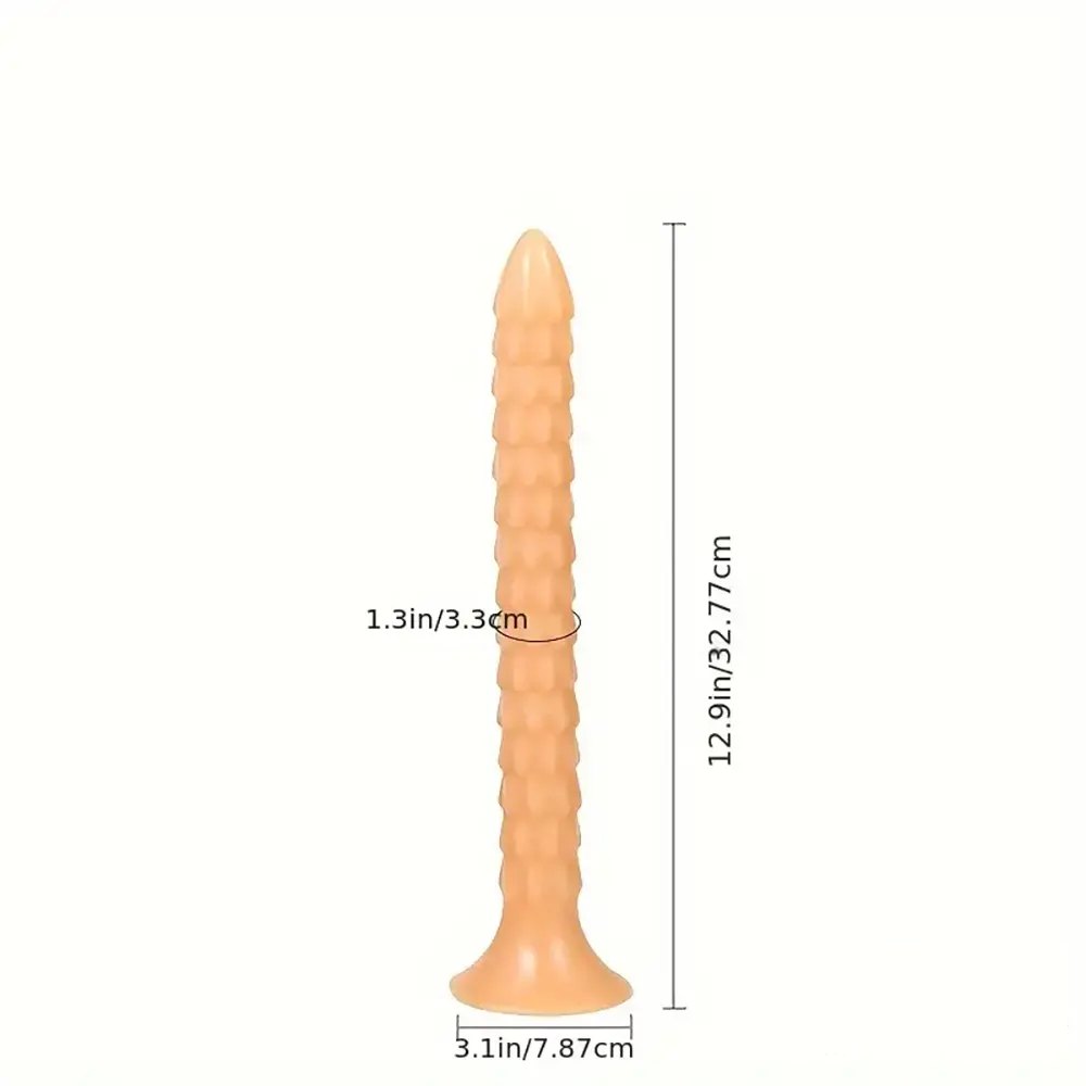 Flesh spiked texture slim anal dildo