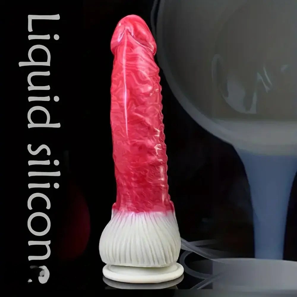 Red spiked squirting dildo, photo 7
