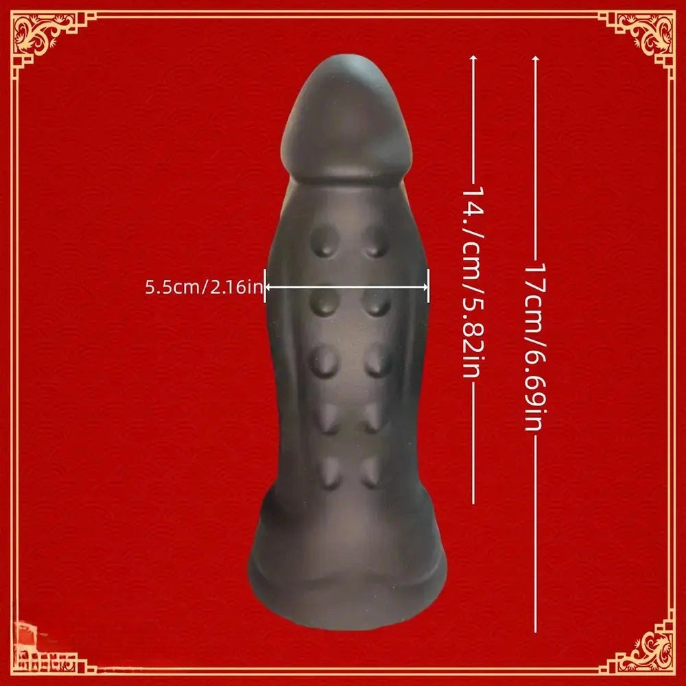 Coffee silicone realistic dildo with textured shaft, photo 4