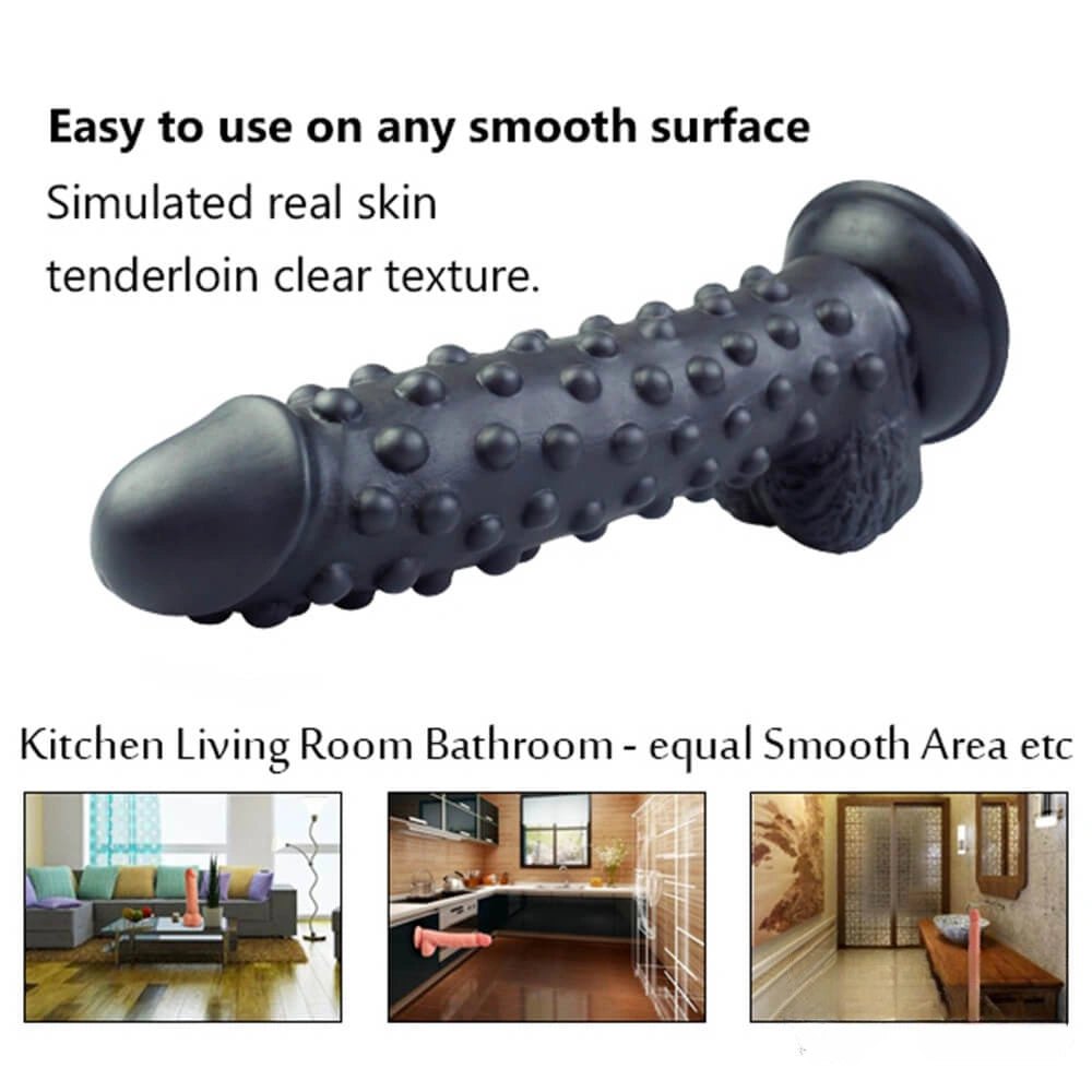 Textured spiked pvc dildo, photo 2