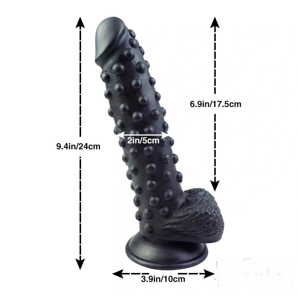 Textured spiked pvc dildo, photo 3
