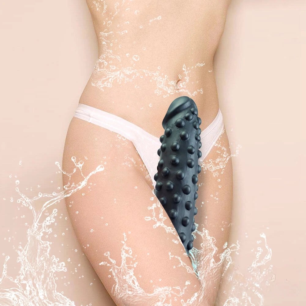 Textured spiked pvc dildo, photo 5