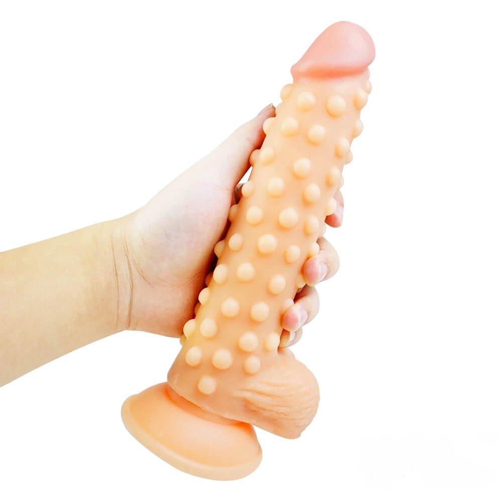 Textured spiked pvc dildo, photo 9