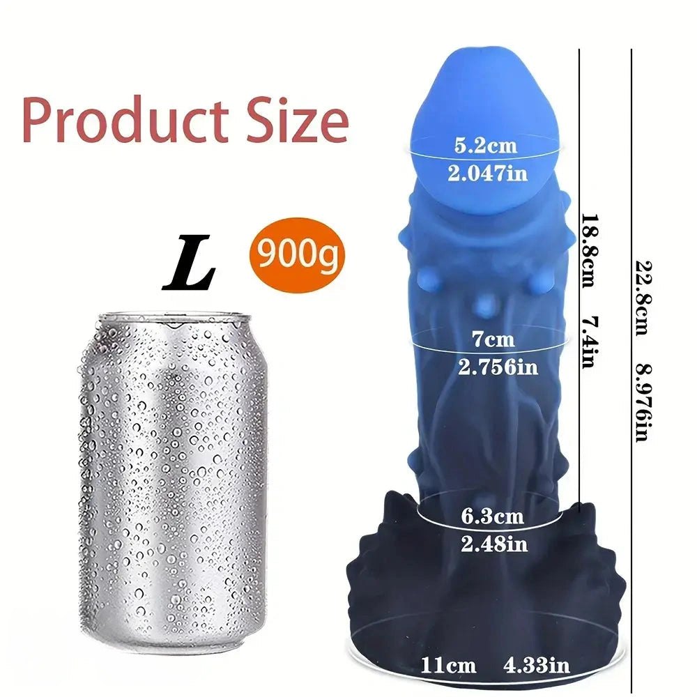 Spiked thick silicone dildo, photo 6