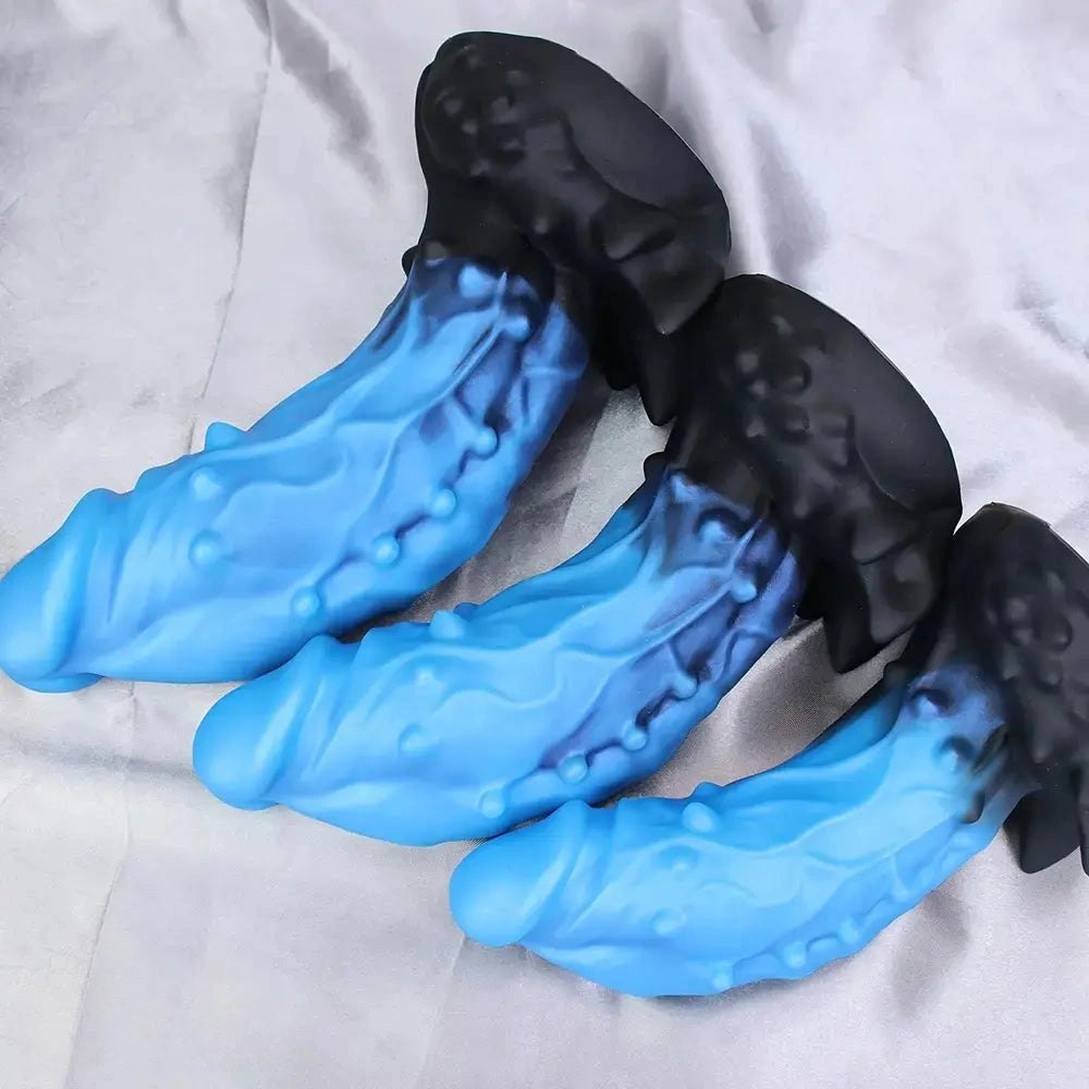 Spiked thick silicone dildo, photo 7