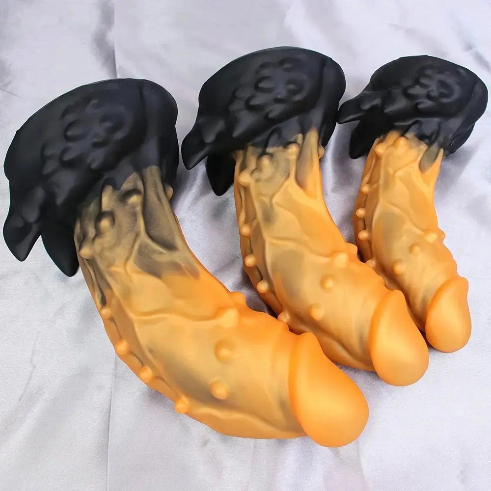 Spiked thick silicone dildo, photo 8