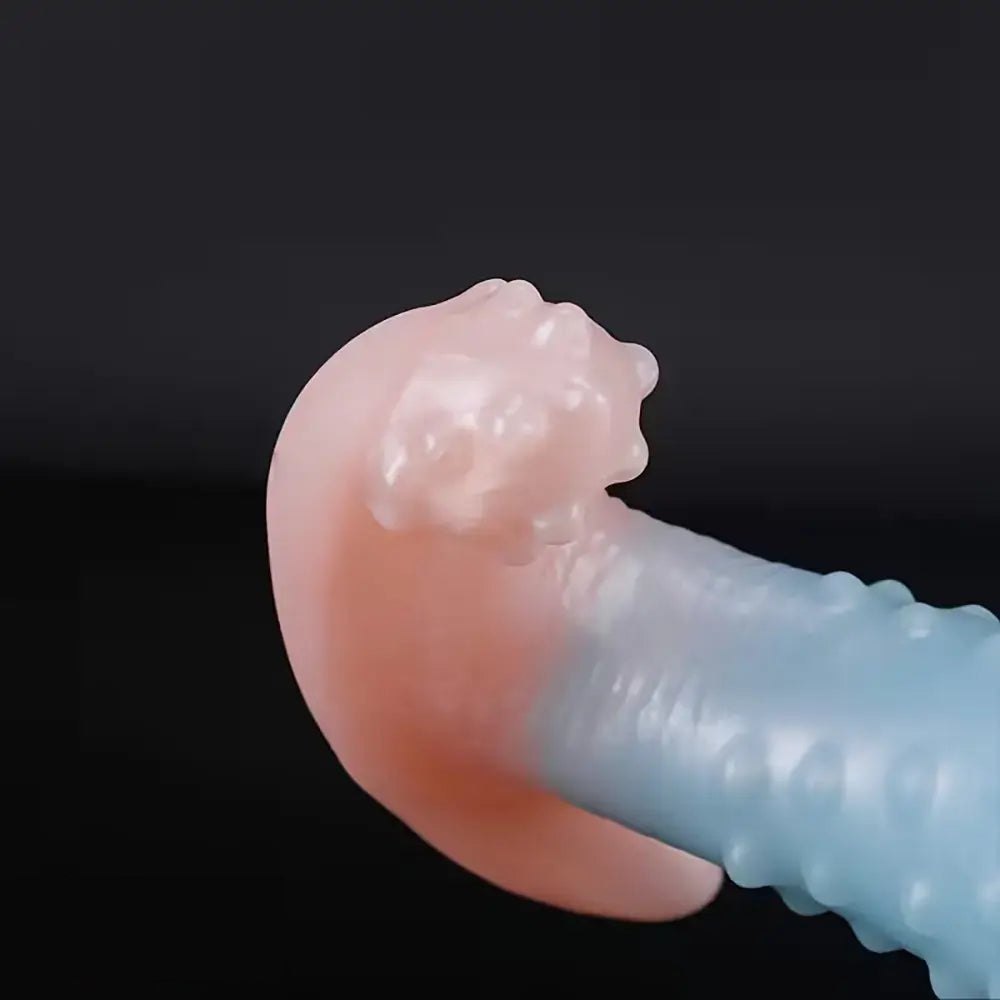 Blue spiked wearable silicone anal toy, photo 8