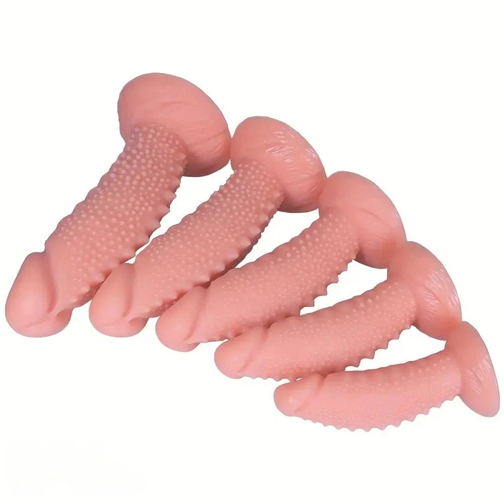 Spiky textured pvc dildo, photo 1