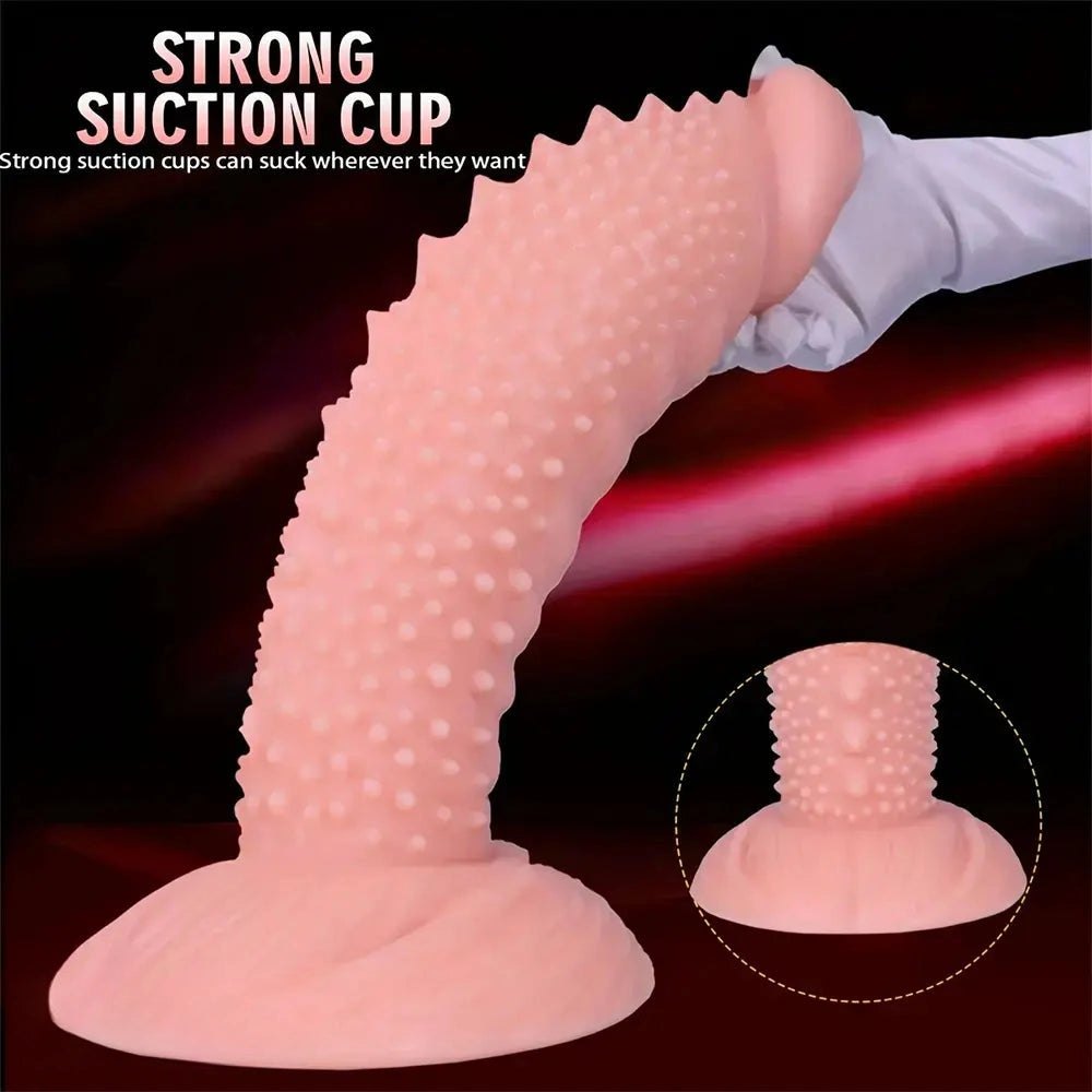 Spiky textured pvc dildo, photo 10