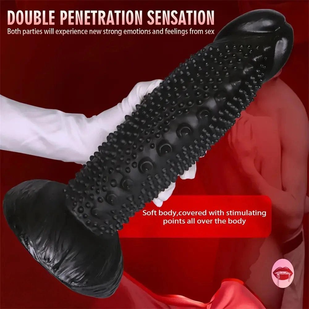 Spiky textured pvc dildo, photo 7