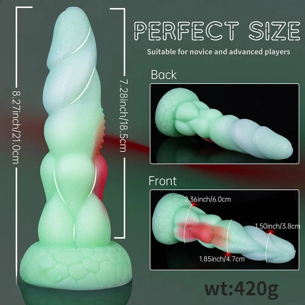 Green spiral alien dildo, photo 4