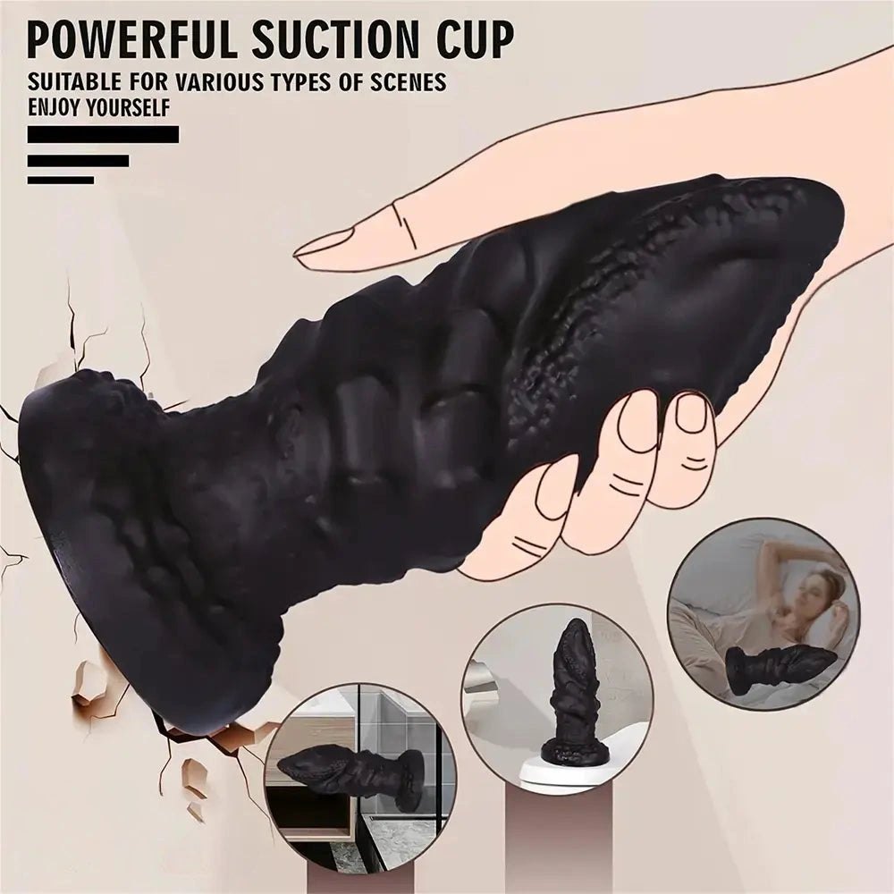 Spiral textured pvc anal plug, photo 5