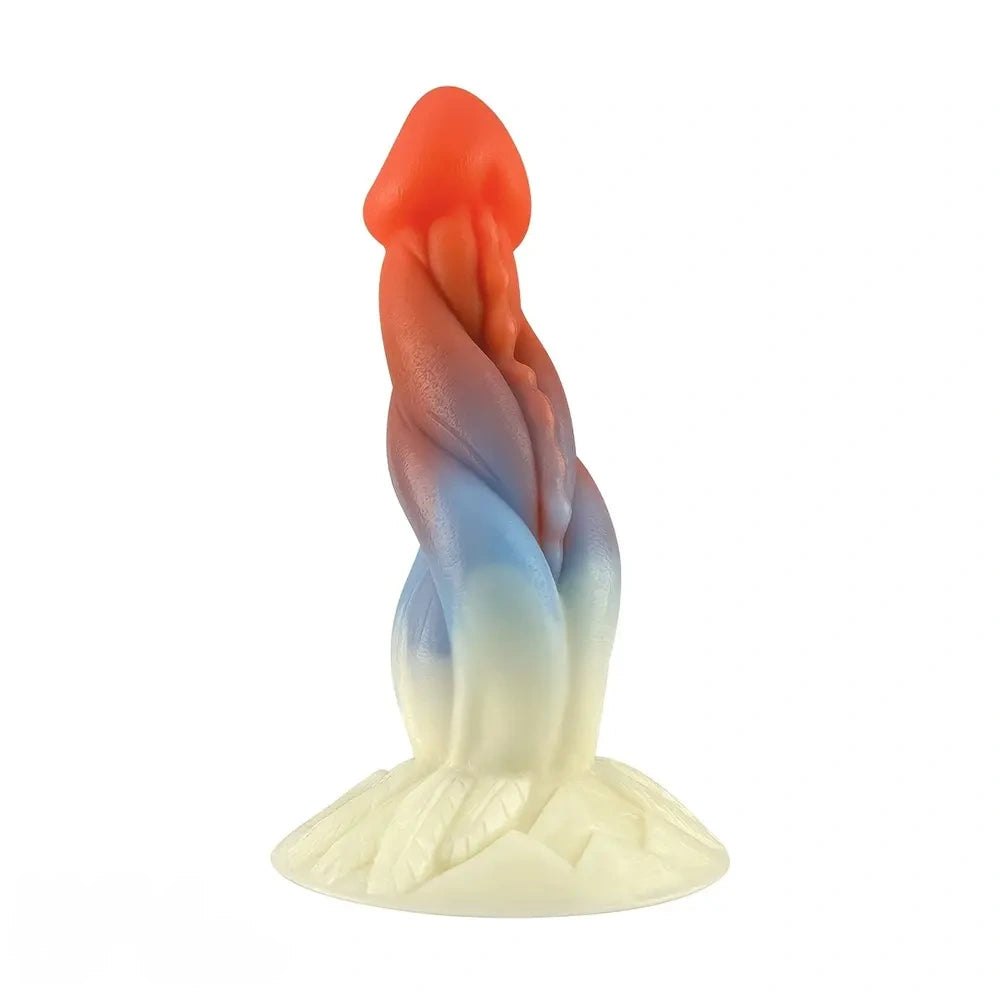 Gradient silicone spiral fantasy dildo, photo 1