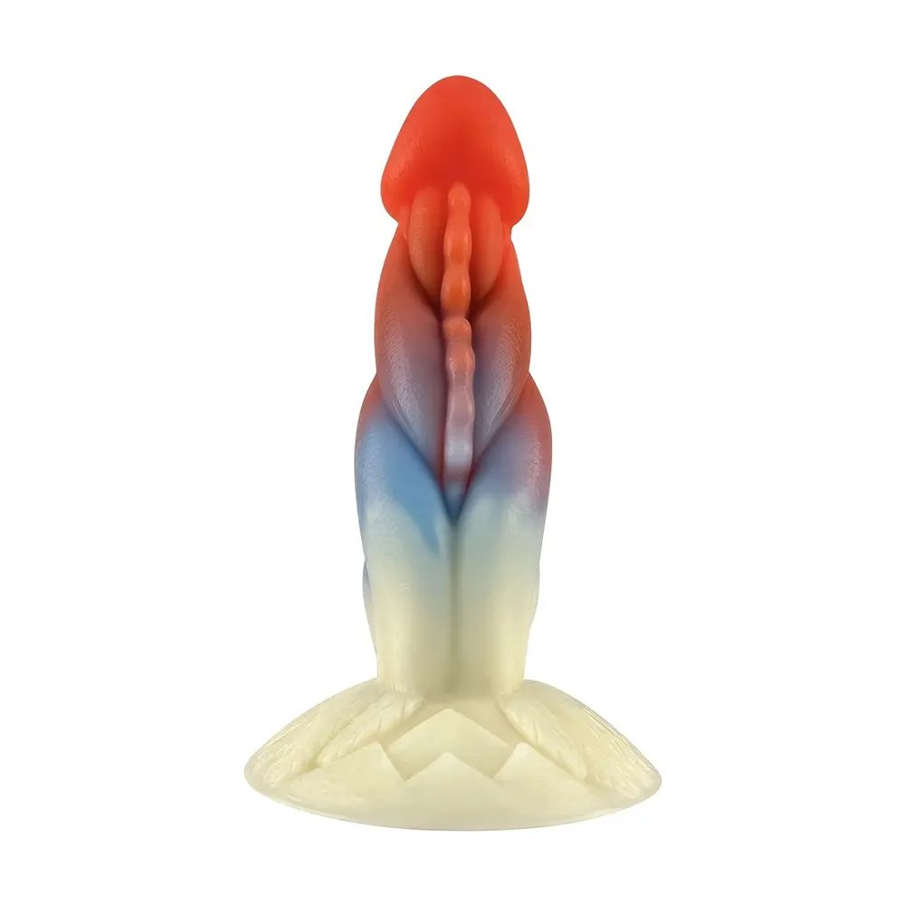 Gradient silicone spiral fantasy dildo, photo 2
