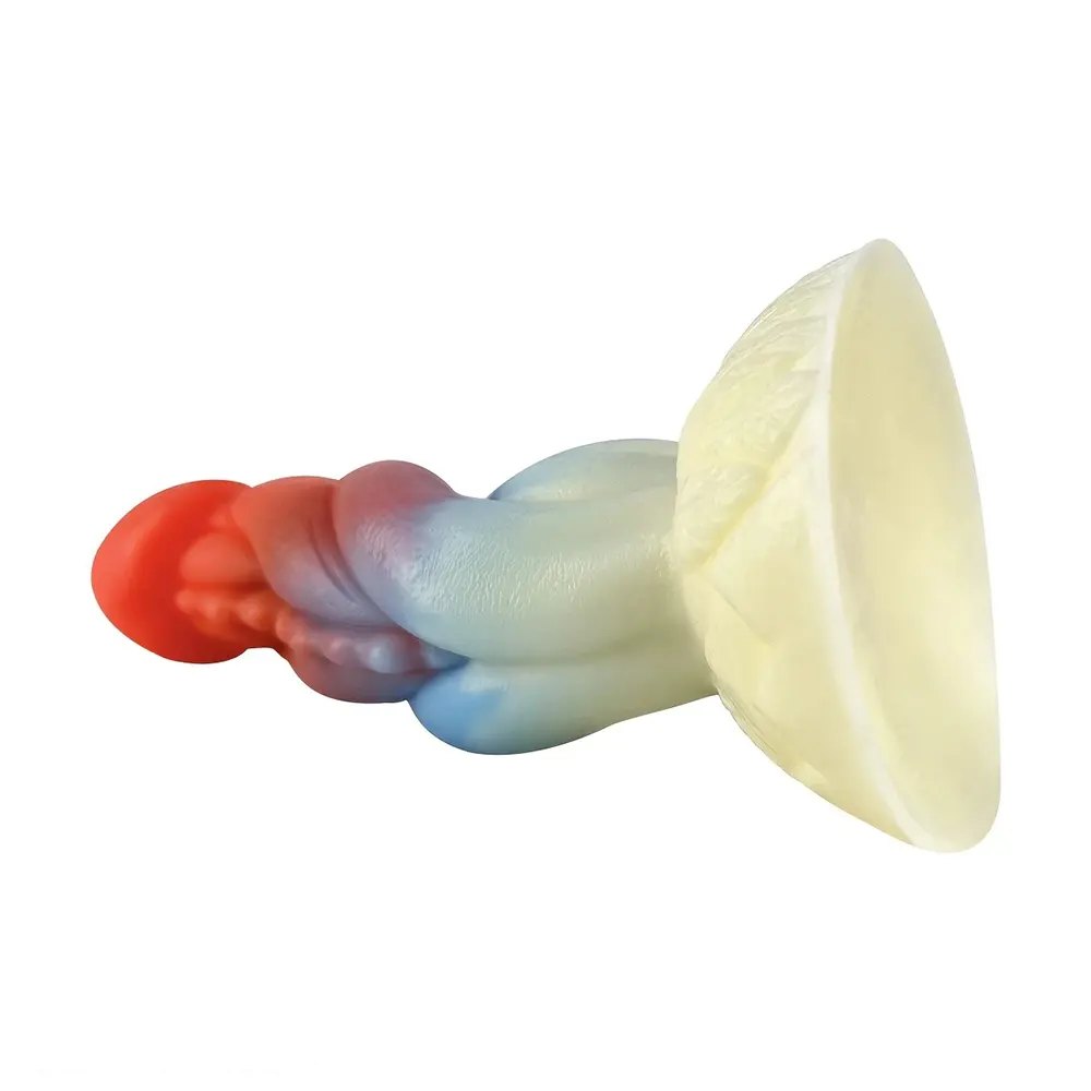 Gradient silicone spiral fantasy dildo, photo 3