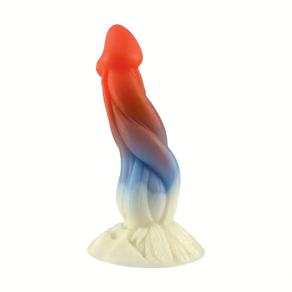 Gradient silicone spiral fantasy dildo, photo 6