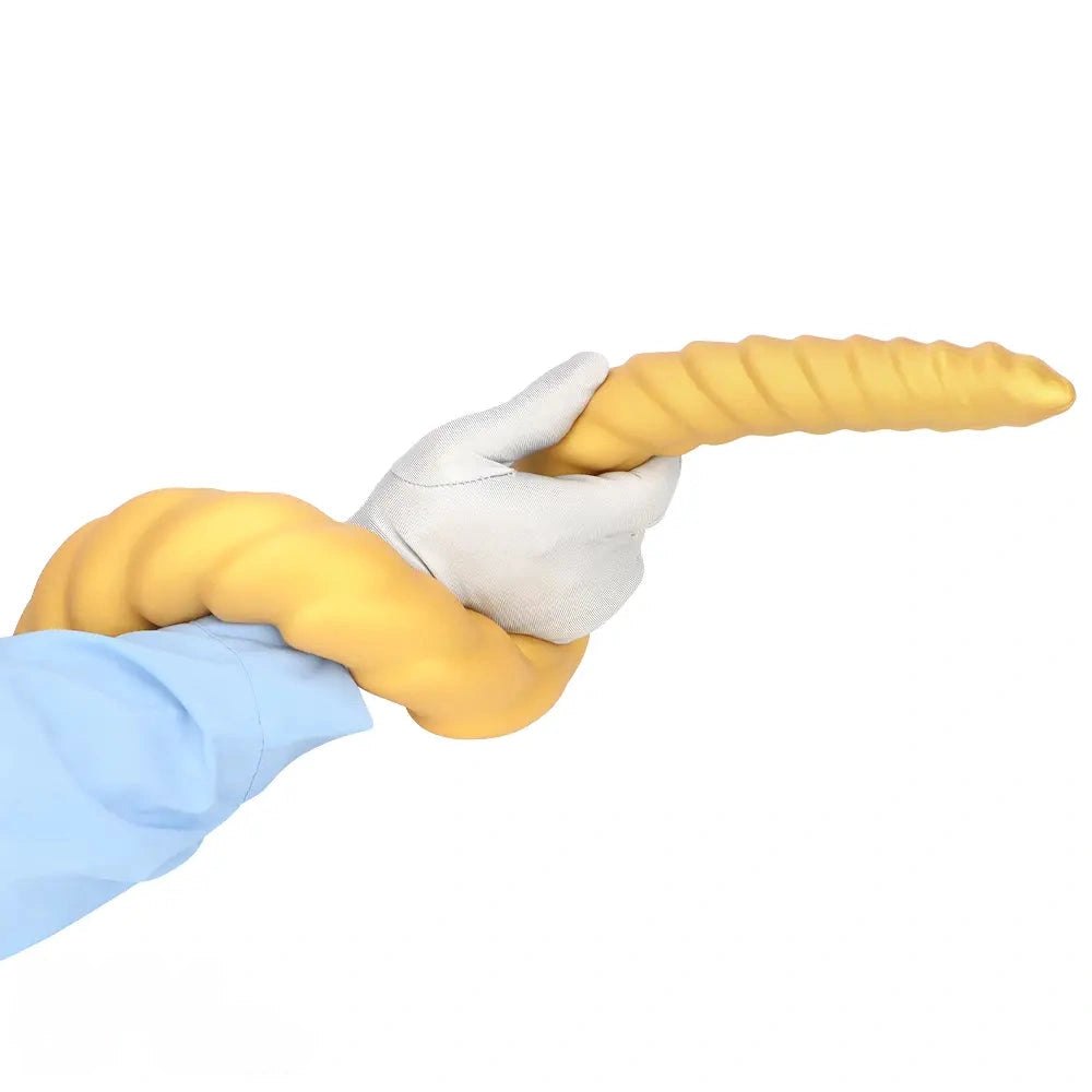 Spiral horn silicone fantasy dildo, photo 10