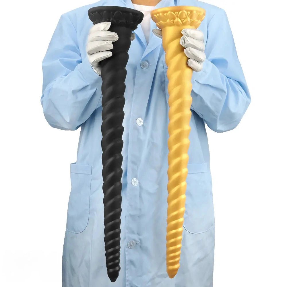 Spiral horn silicone fantasy dildo, photo 15