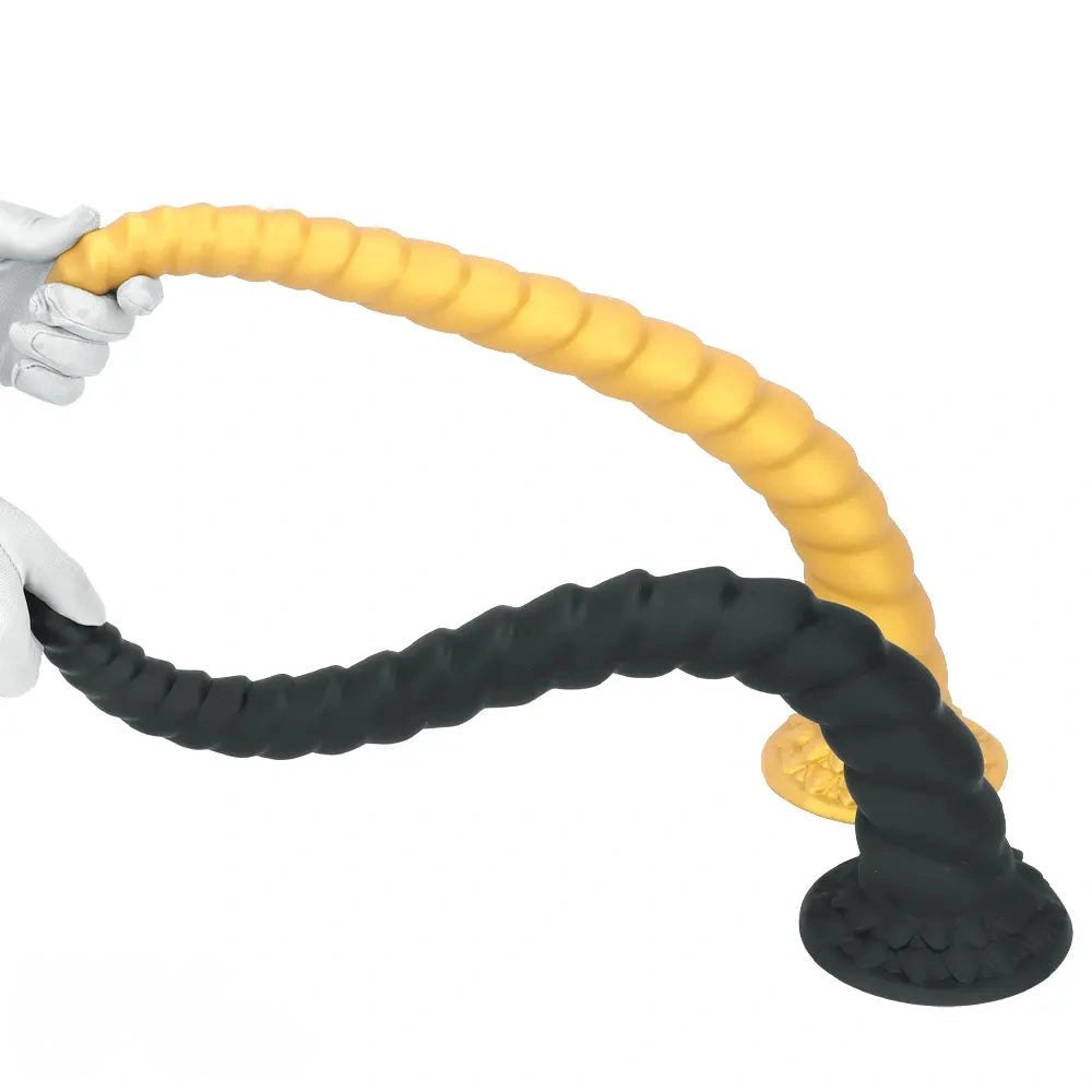 Spiral horn silicone fantasy dildo, photo 7