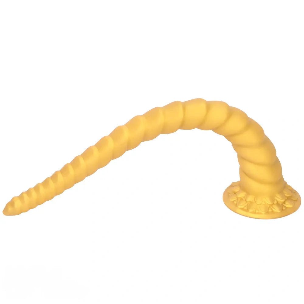 Spiral horn silicone fantasy dildo, photo 8
