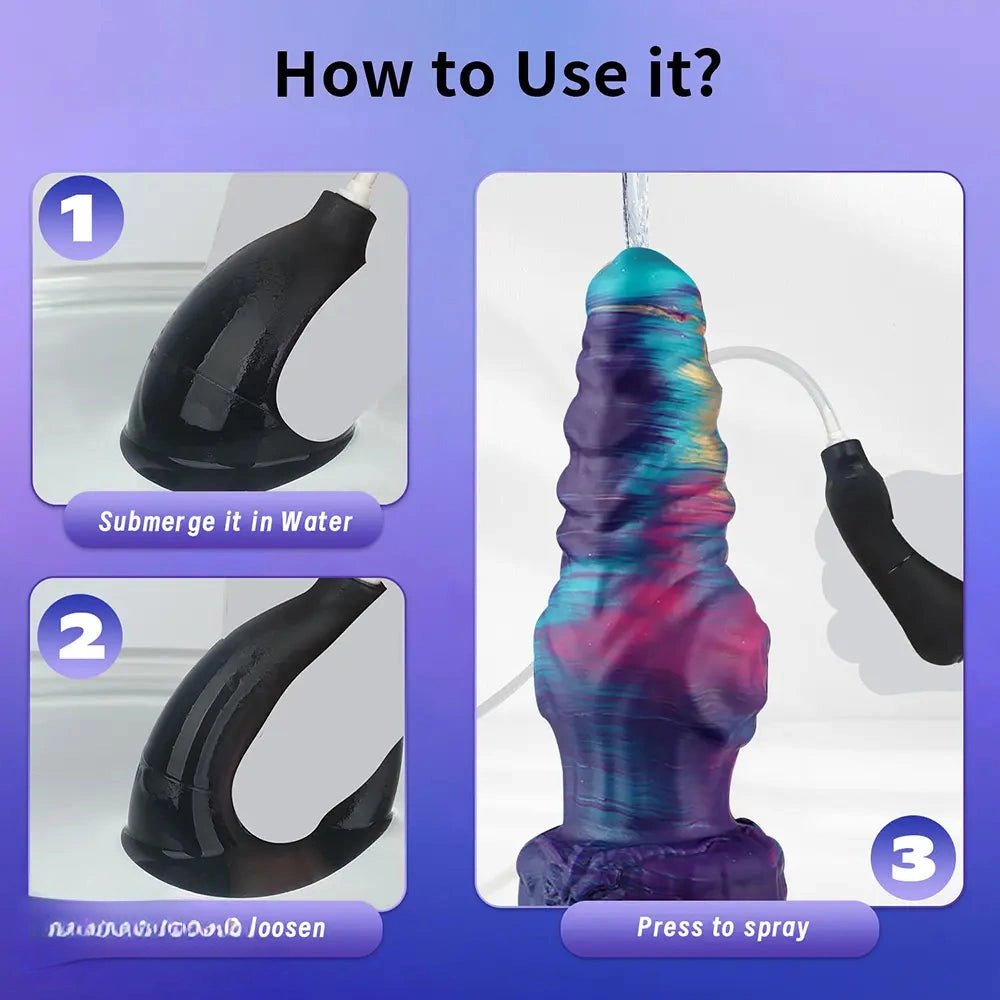 Multi-color spiral knot fantasy dildo, photo 9