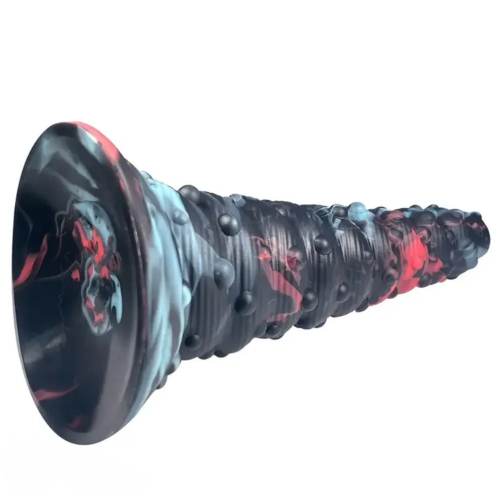 Marbled spiral monster fantasy dildo, photo 2
