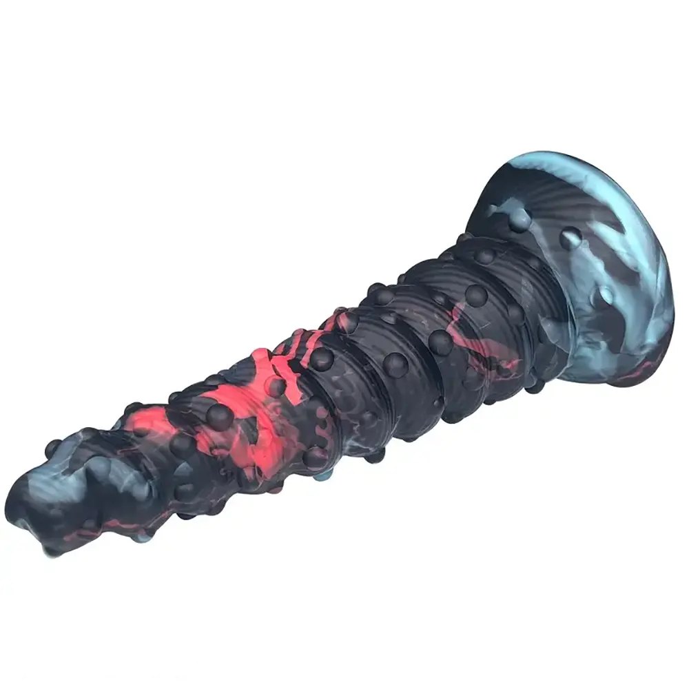 Marbled spiral monster fantasy dildo, photo 3