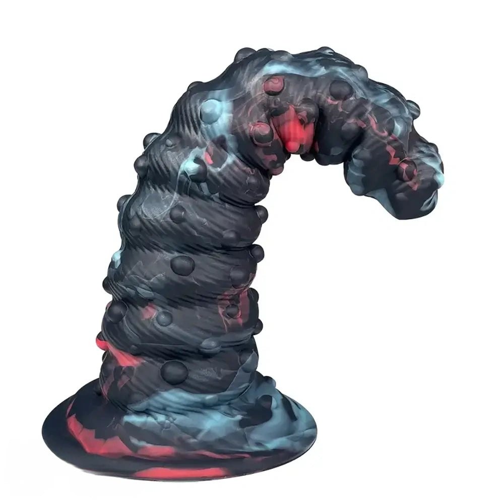 Marbled spiral monster fantasy dildo, photo 6
