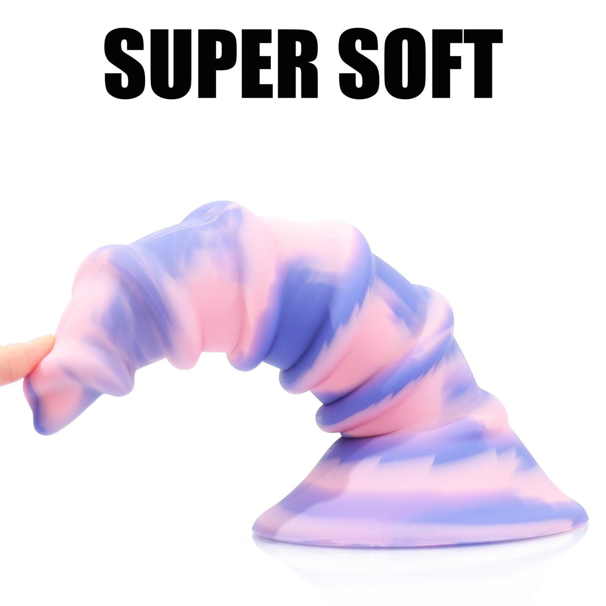 Spiral screw-shaped silicone anal plug with suction cup base, photo 6