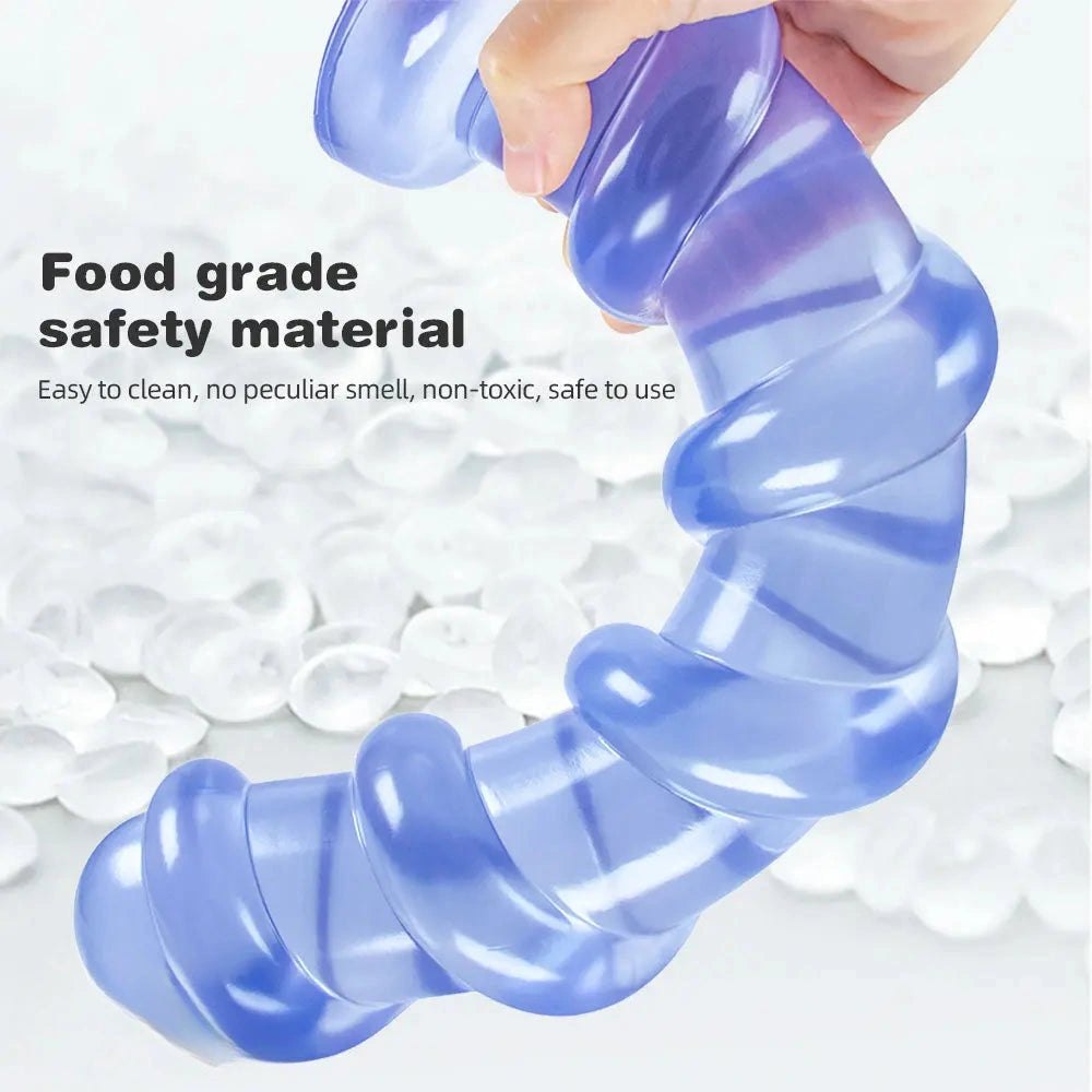 Spiral textured suction cup dildo, photo 6