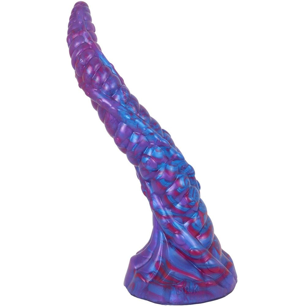 Blue and purple marbled tentacle fantasy dildo, photo 3