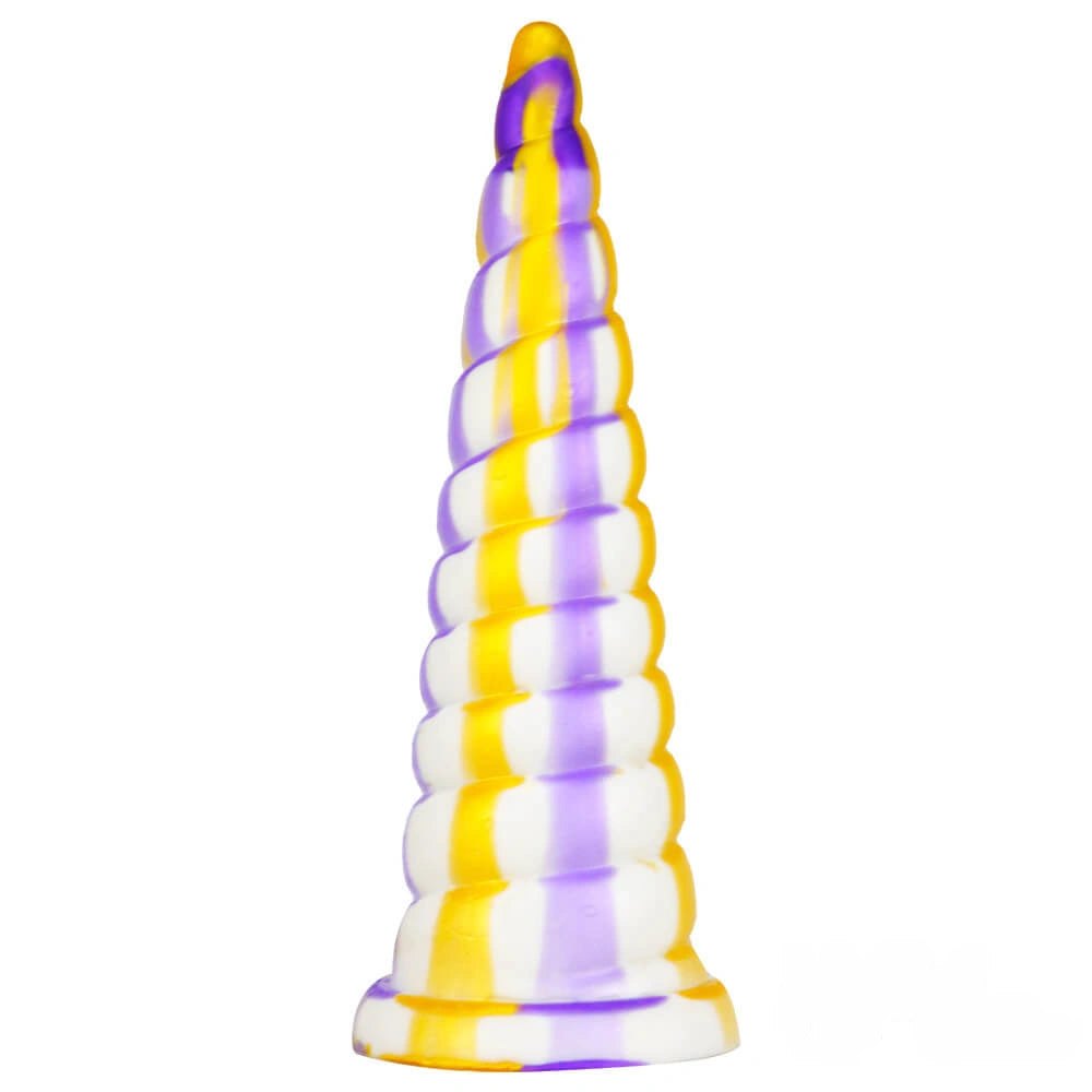 Multicolor spiral tentacle fantasy dildo, photo 1
