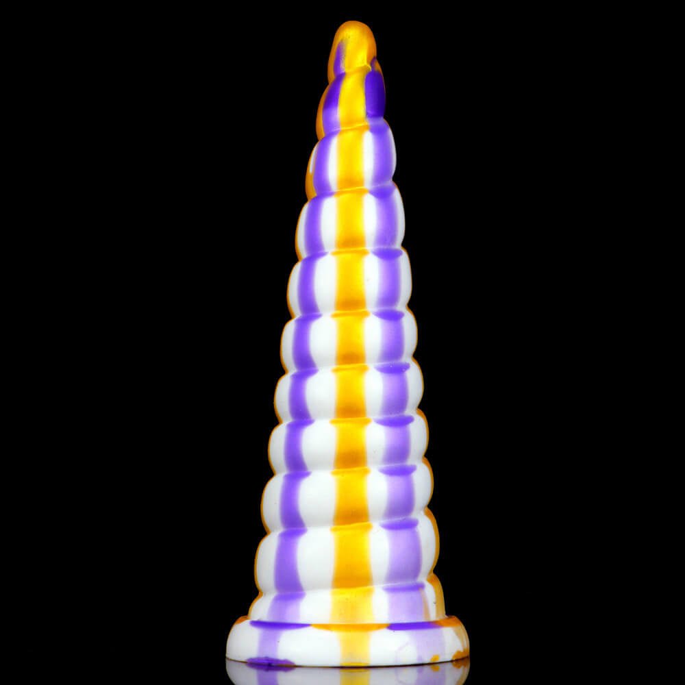 Multicolor spiral tentacle fantasy dildo, photo 2