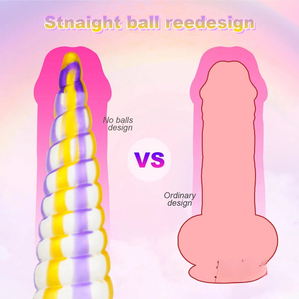 Multicolor spiral tentacle fantasy dildo, photo 3