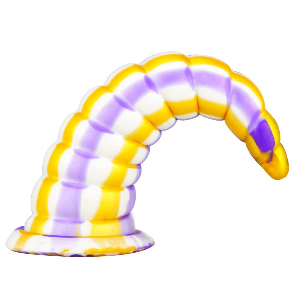 Multicolor spiral tentacle fantasy dildo, photo 4