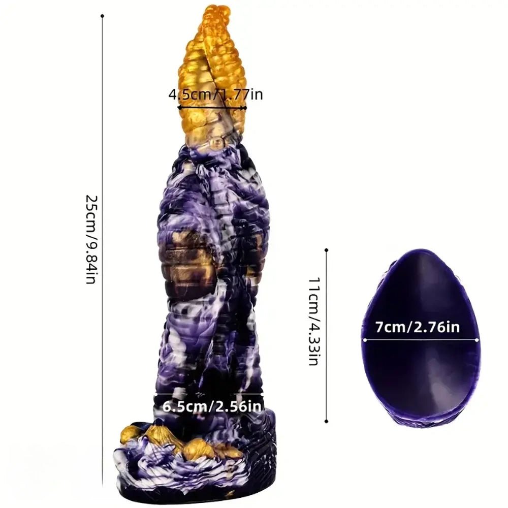 Spiral tentacle fantasy silicone dildo, photo 7