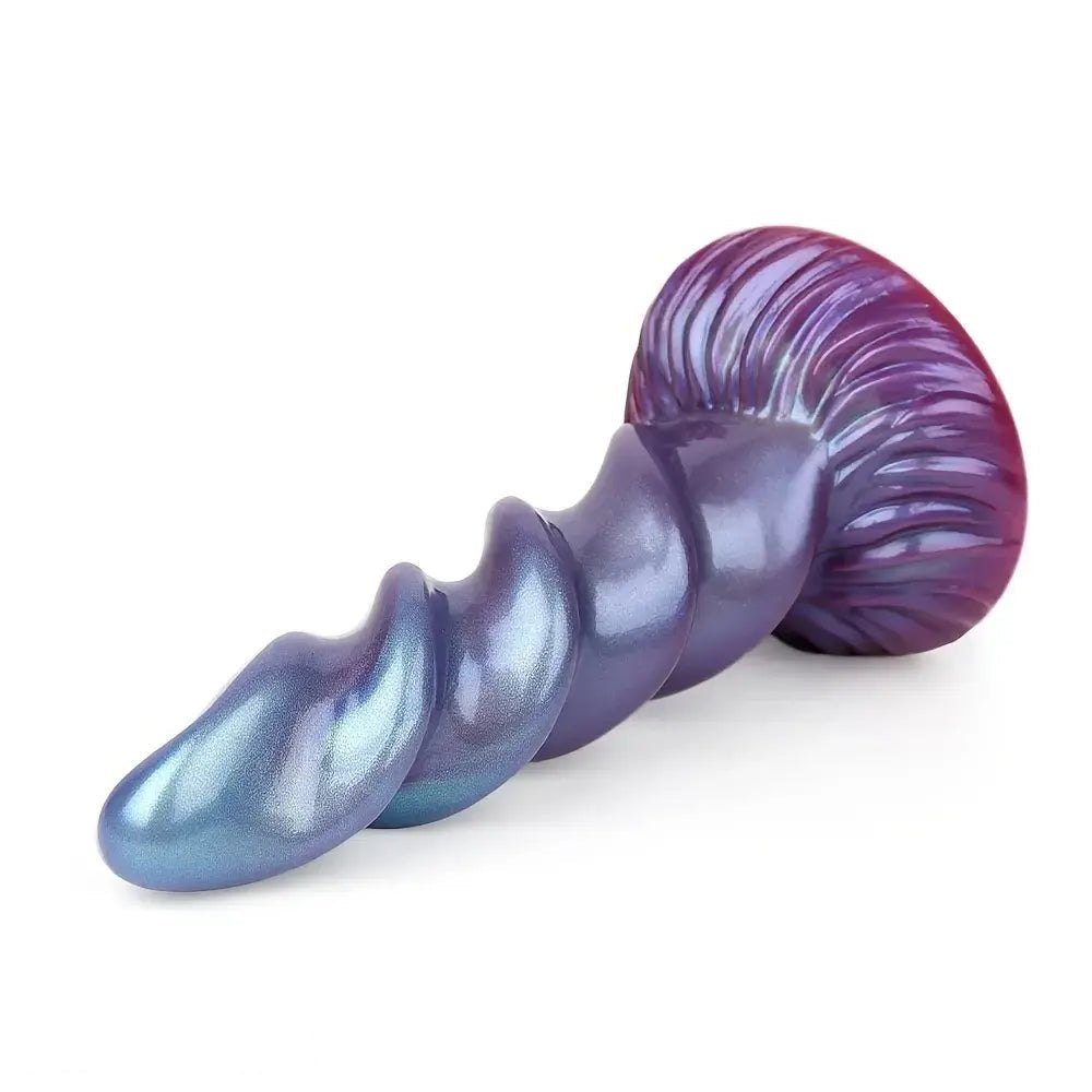 Mixed color spiral silicone dildo, photo 5