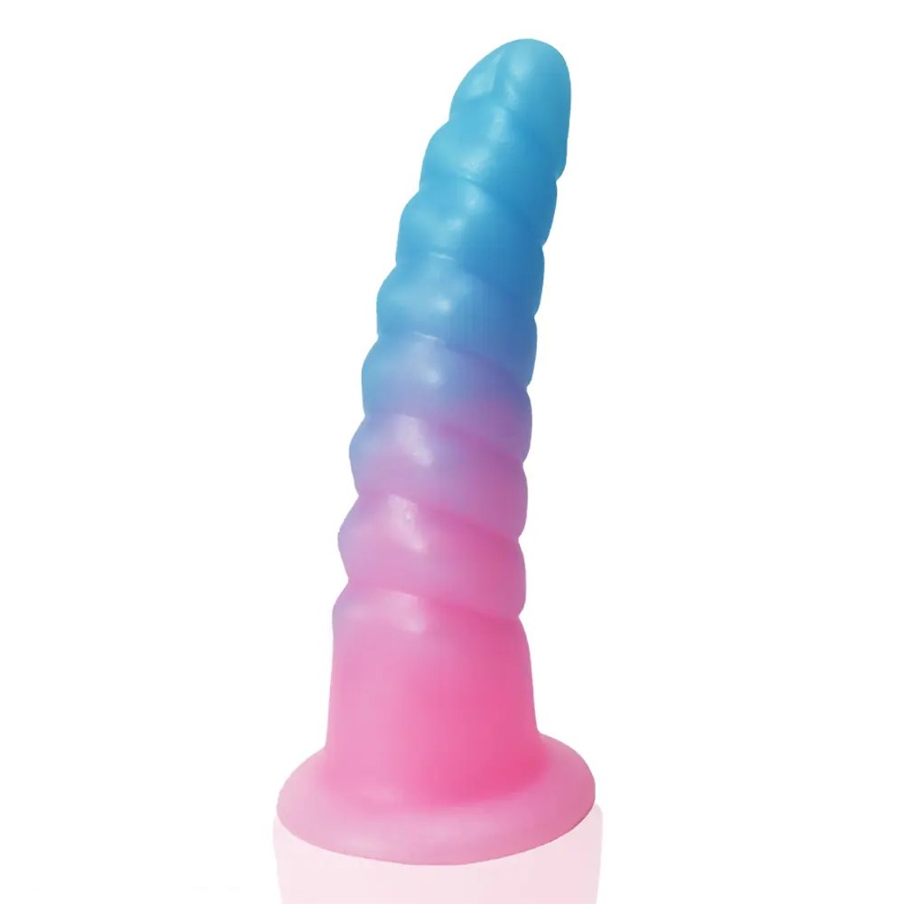 Spiral fantasy silicone dildo, photo 1