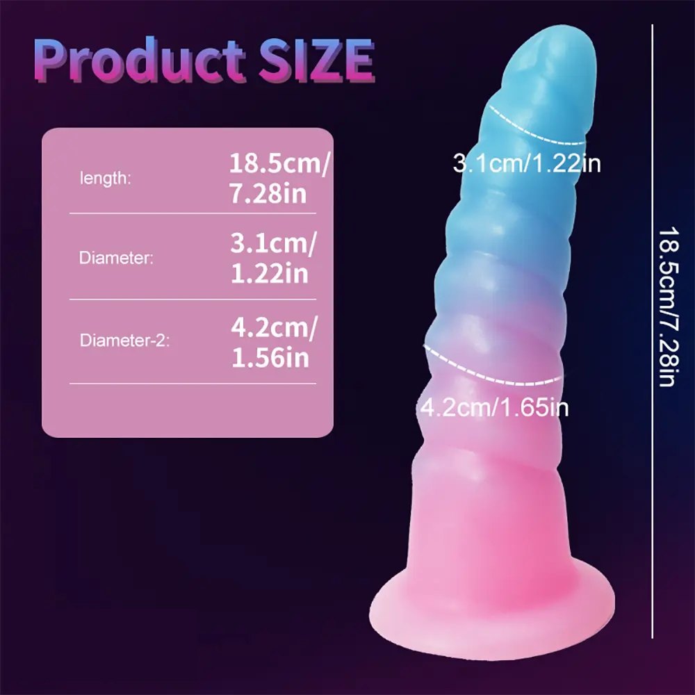 Spiral fantasy silicone dildo, photo 7