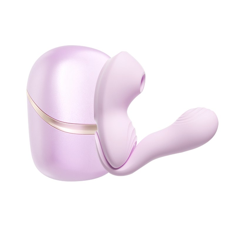 Purple silicone split design g-spot vibrator, photo 1