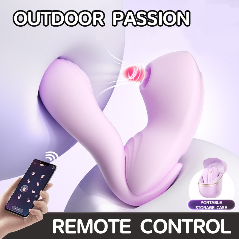 Purple silicone split design g-spot vibrator, photo 3