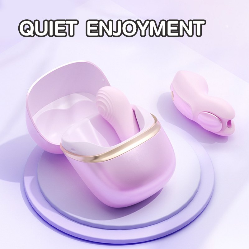 Purple silicone split design g-spot vibrator, photo 6