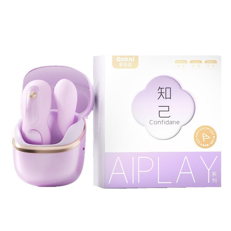 Purple silicone split design g-spot vibrator, photo 7