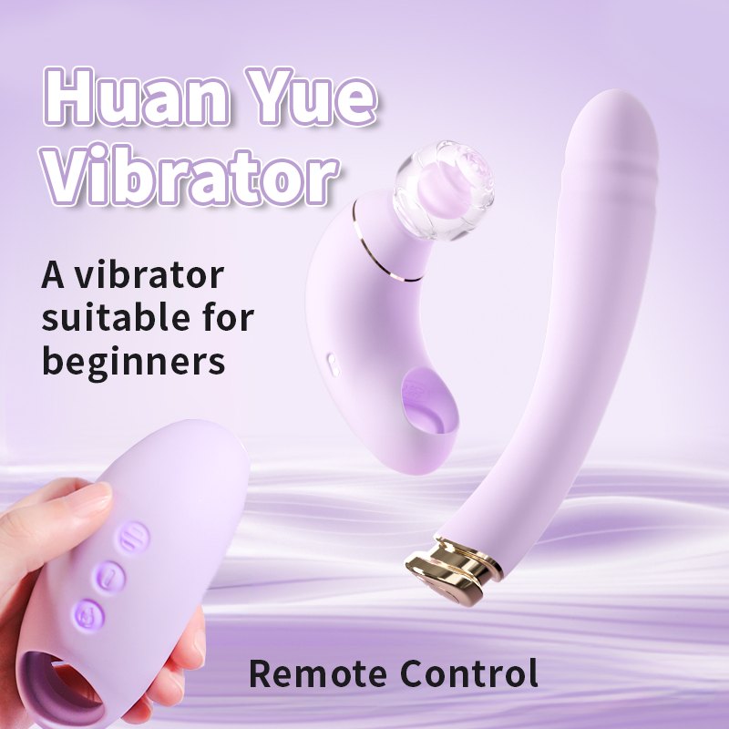 Purple split clitoral and G-spot vibrator, photo 2