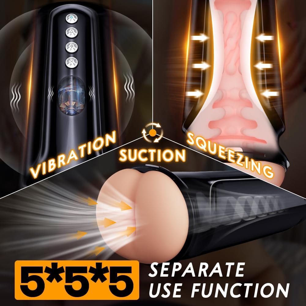 Black textured stroker cup, photo 2