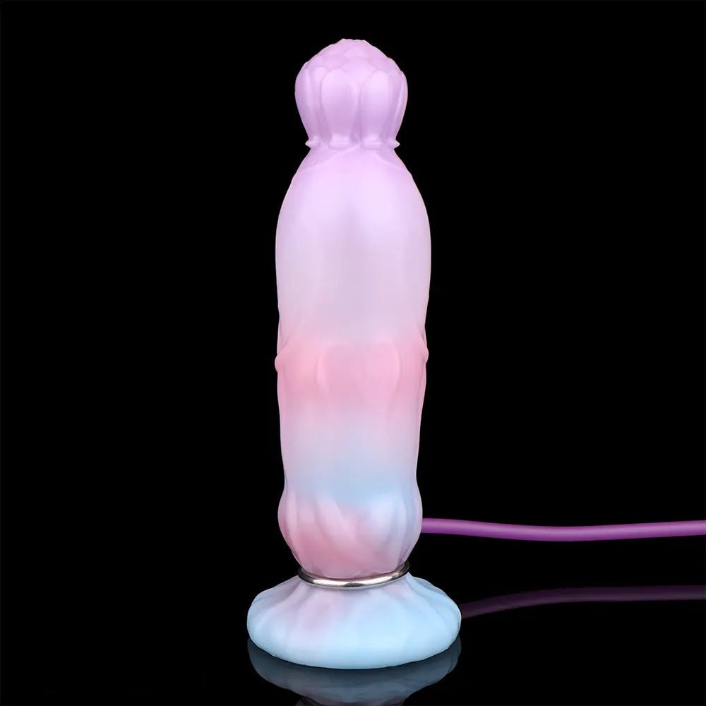 Mixed color realistic dildo with fill tube, photo 14
