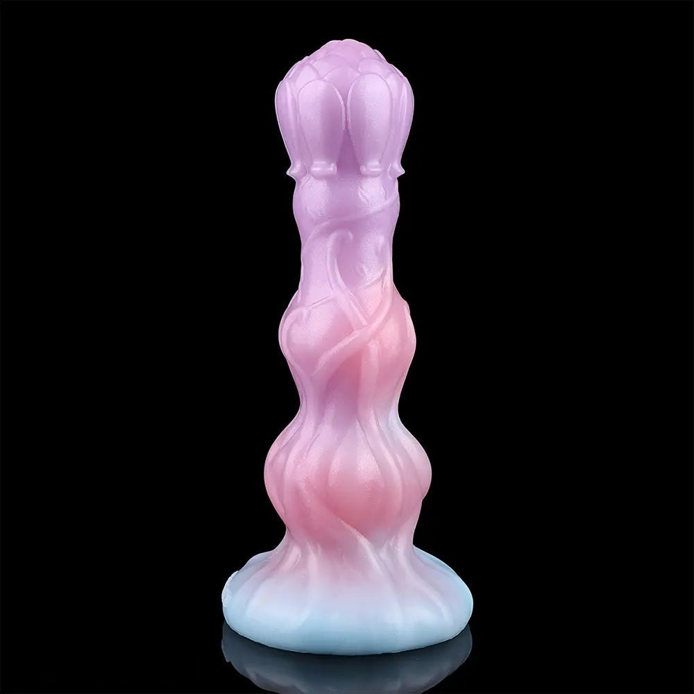 Mixed color realistic dildo with fill tube, photo 2